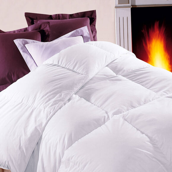 Couette duvet oie blanche luxe chambre fraîche (blanc)