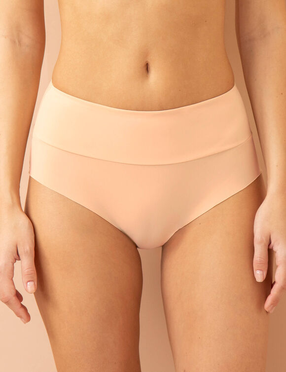 Culotte taille haute grand confort invisible - Lot de 2 (nude)