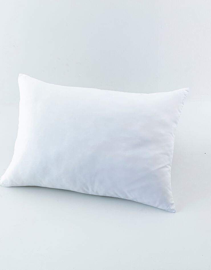Oreiller microfibre, confort médium (blanc)