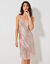 Fond de robe en satin antistatique  (taupe)