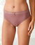 Culotte forme midi taille haute microfibre et ceinture dentelle  - lot de 3  (rose)