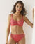 Soutien-gorge forme minimiseur en tulle brodé Oliena - avec armatures (corail)