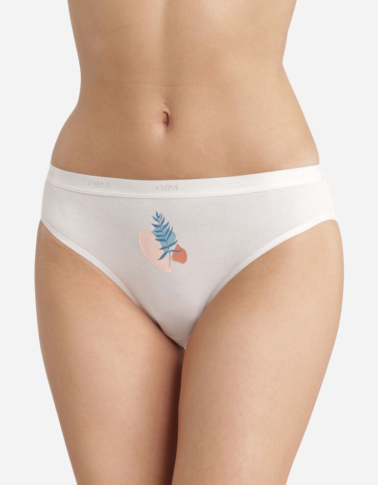 Slip "Les Pockets" coton stretch imprimé "tropiques" Lot de 3 +1 GRATUIT(1) (pastel) Slip "Les Pockets" coton stretch imprimé "tropiques" Lot de 3 +1 GRATUIT(1) (pastel)