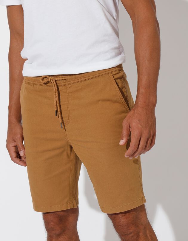 Bermuda chino toile sergé stretch (caramel)