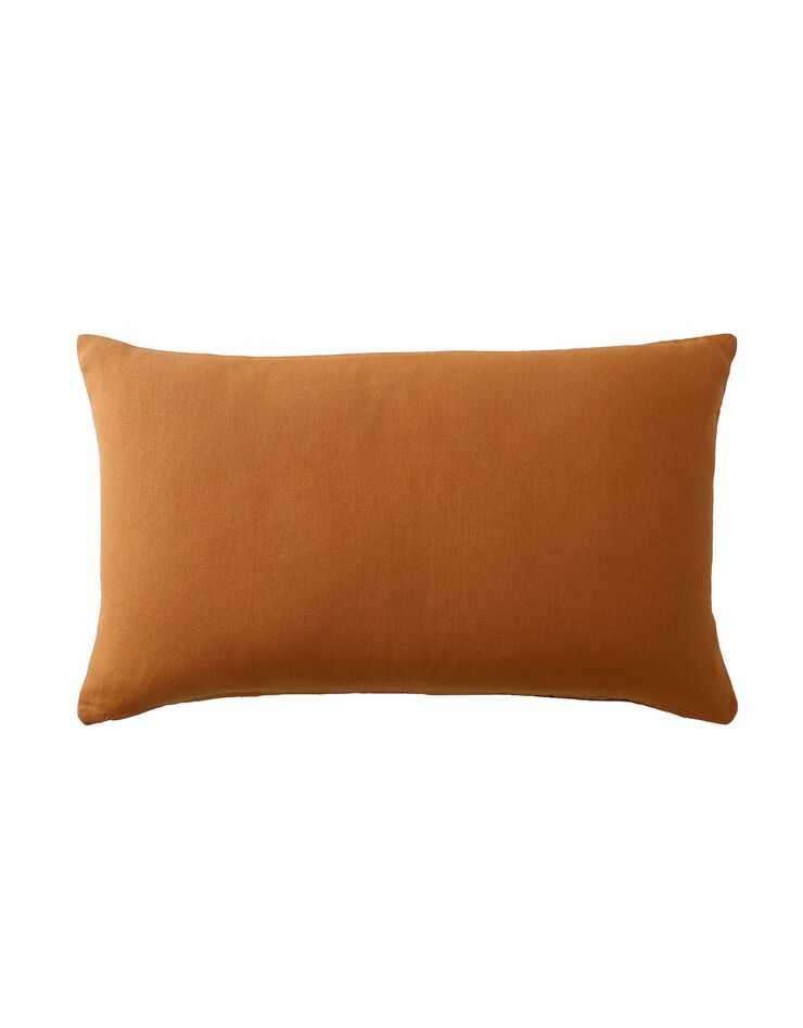 Housse de coussin unie bachette - lot de 2 (caramel)