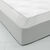 Drap-housse uni coton bonnet 32 cm (gris perle)
