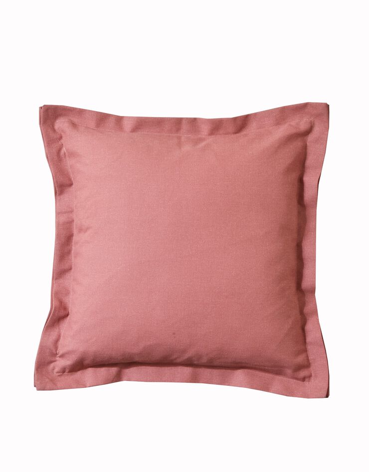 Housse de coussin rayée, collection Ninole - lot de 2 (terracotta / blanc)