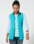 Veste polaire zippée sans manches (turquoise)