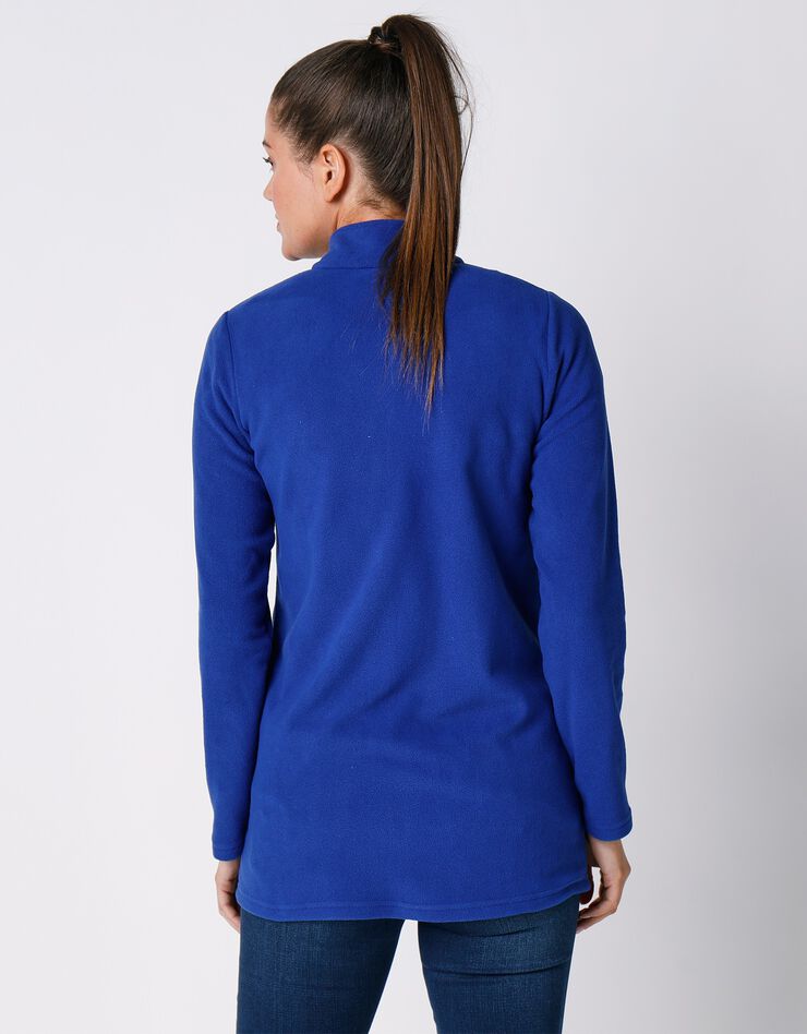 Veste polaire zippée manches longues (bleu dur) Veste polaire zippée manches longues (bleu dur)