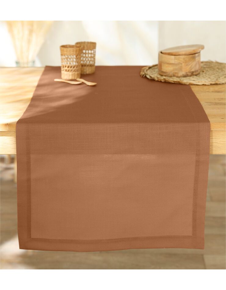 Nappe aspect lin (caramel) Nappe aspect lin (caramel)