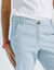 Pantalon chino stretch (bleu gris&eacute;)