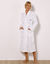 Peignoir de bain mixte col kimono &agrave; personnaliser - coton nid d'abeille 240 g/m&sup2; (blanc)