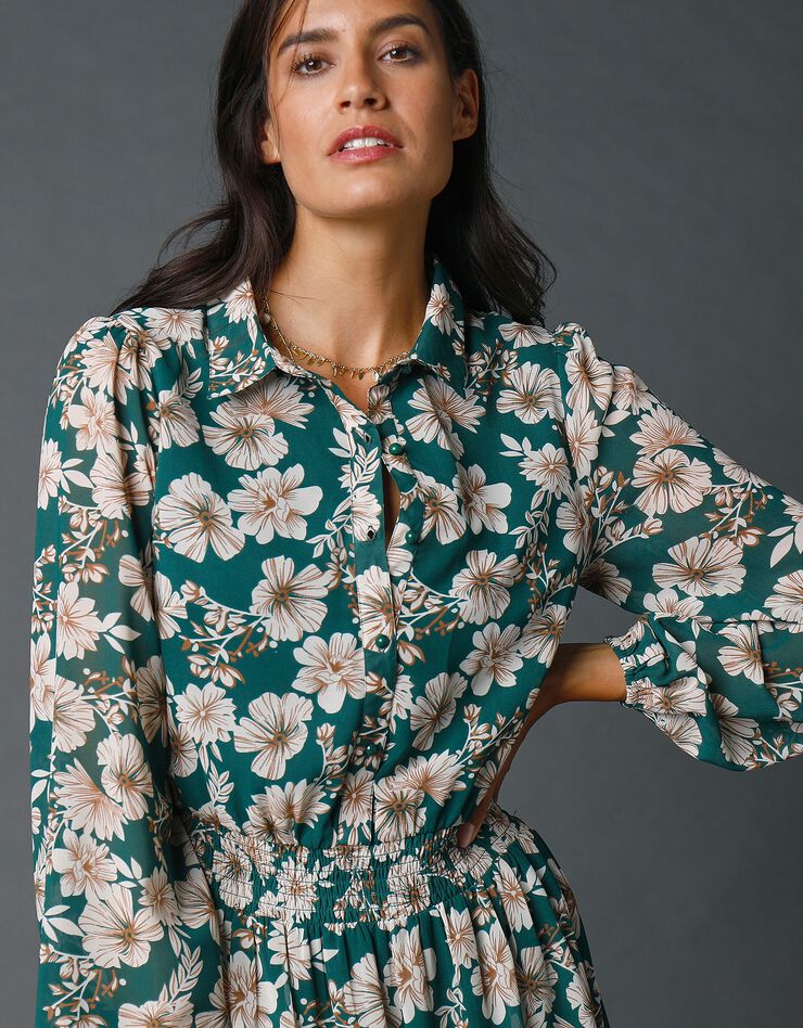 Robe longue imprimée (vert) Robe longue imprimée (vert)