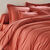 Linge de lit uni coton  (terracotta)