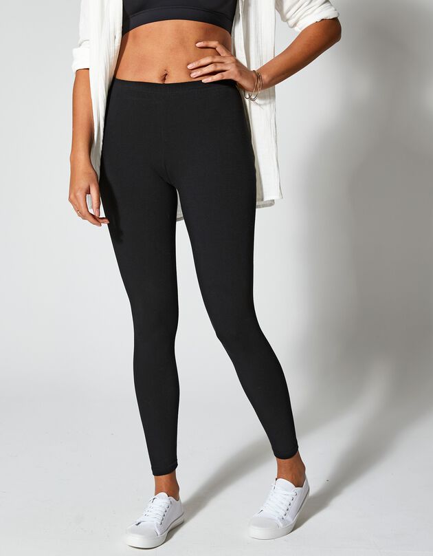 Legging taille élastiquée (noir)