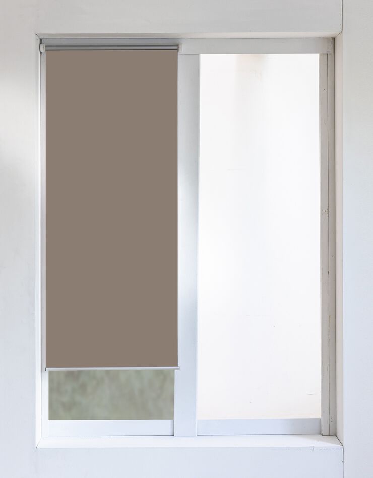 Store occultant enrouleur automatique à clipser (taupe)