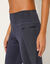 Legging forme trompette, maille extensible (marine)