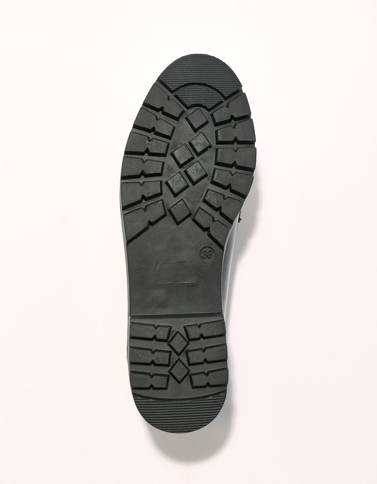 Mocassins vernis à semelle crantée (noir) Mocassins vernis à semelle crantée (noir)