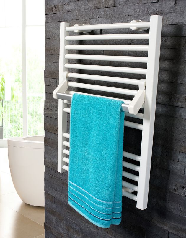 Barre sèche-serviettes pour radiateur - 1 niveau (blanc)