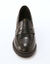 Mocassins à talon en cuir, semelle crantée. (noir)