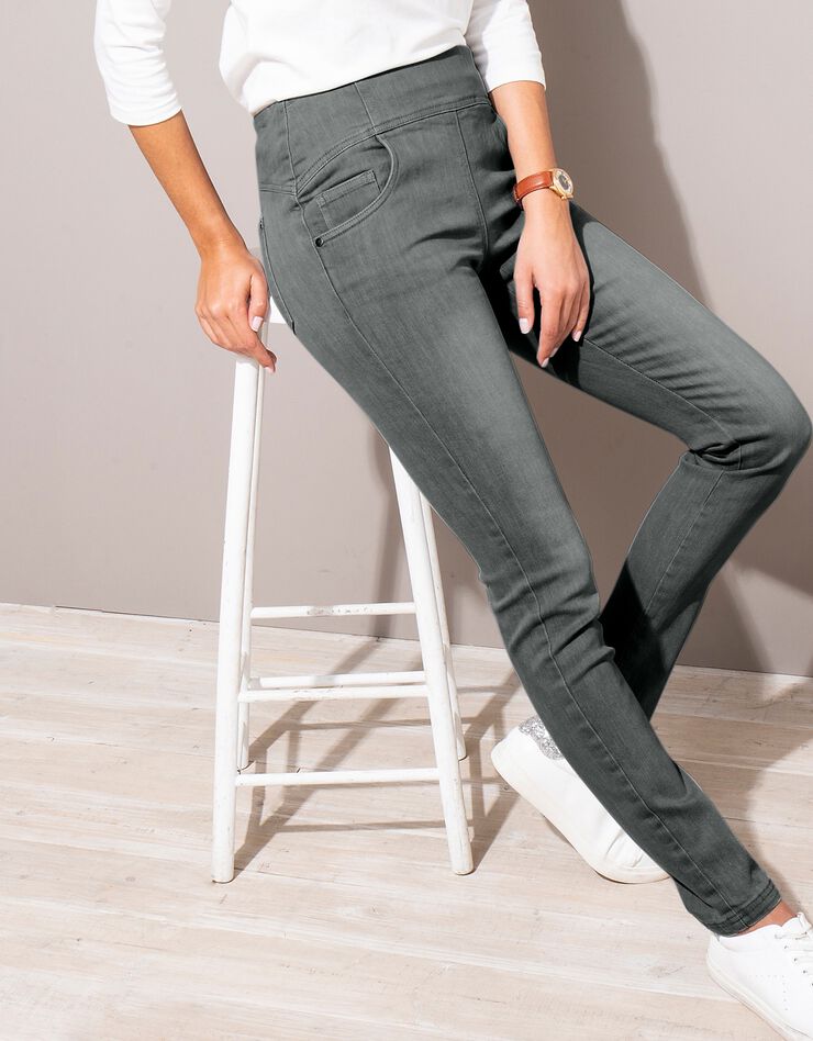 Jegging ventre plat ultra confort (gris) Jegging ventre plat ultra confort (gris)