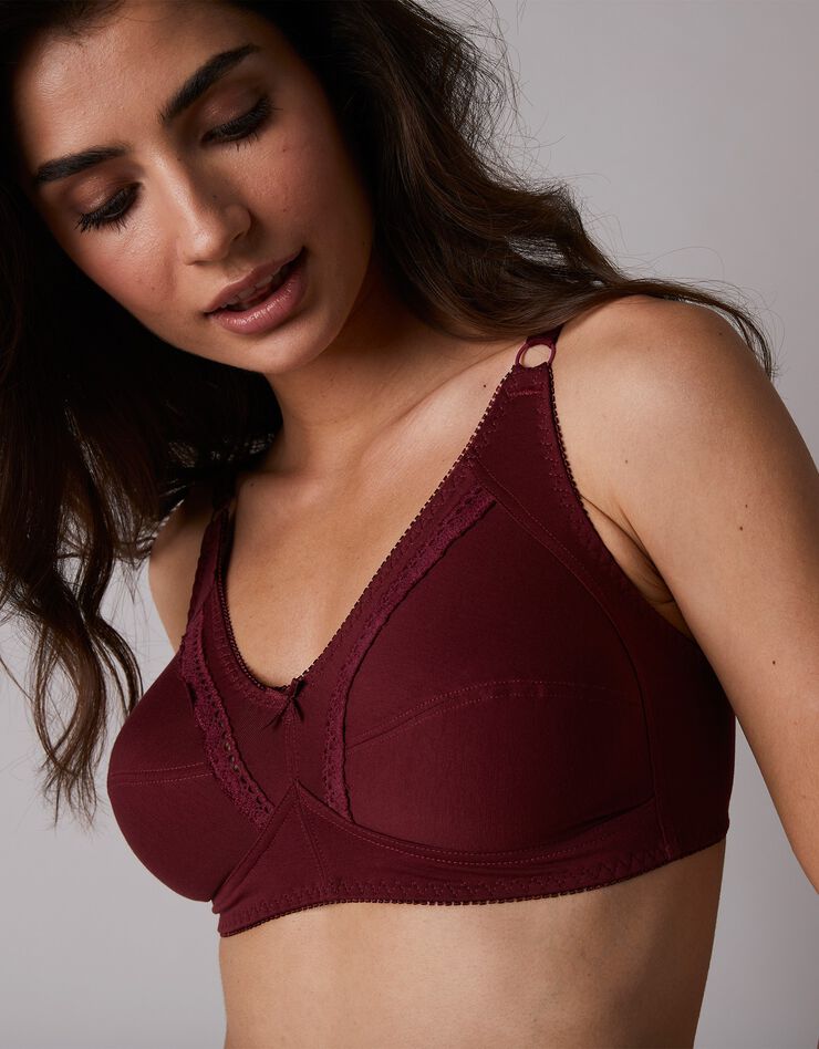 Soutien-gorge coton emboîtant sans armatures - lot de 2 (chocolat + poudre) Soutien-gorge coton emboîtant sans armatures - lot de 2 (chocolat + poudre)