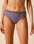 Culotte microfibre et tulle plumetis effet seconde peau forme midi Paia - lot de 2  (parme grisé)