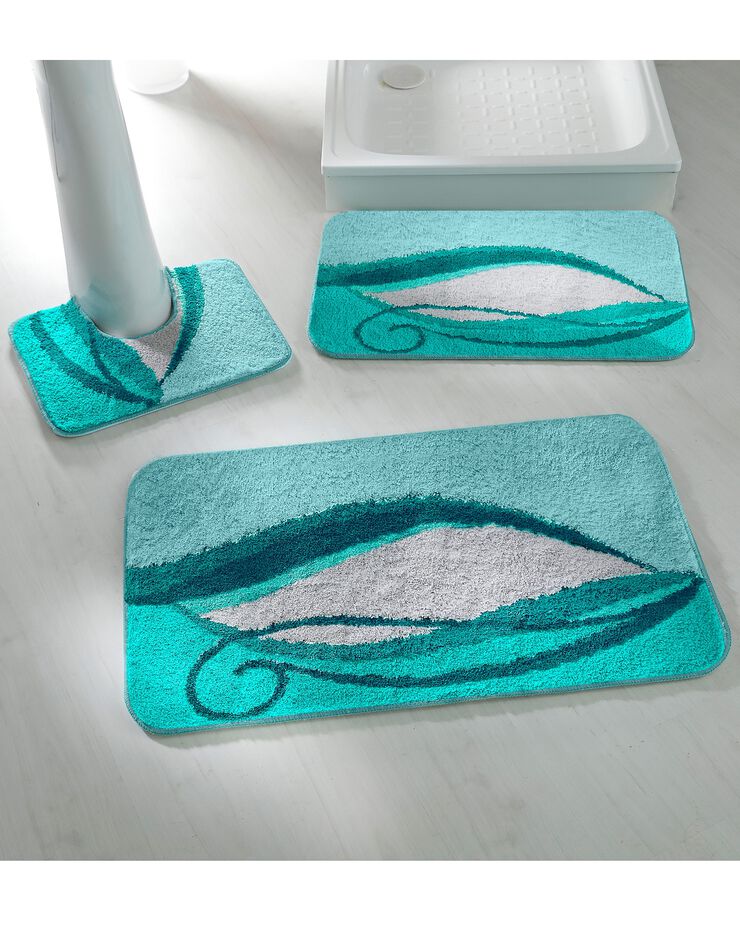 Tapis de bain fantaisie Zilla (lagon) Tapis de bain fantaisie Zilla (lagon)