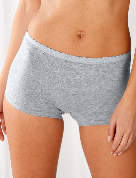 Short maxi Basic + - lot de 3 (gris chiné)
