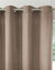 Rideau bachette uni tamisant oeillets (taupe)