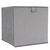 Cube de rangement pliable, velours (gris)