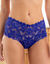 Culotte haute dentelle unie Arum (bleu)