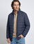 Blouson r&eacute;versible col montant zipp&eacute; (marine)