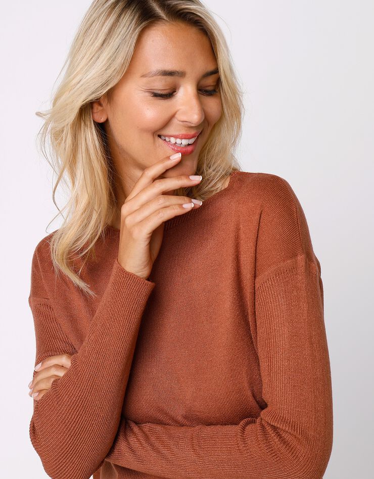 Robe pull à poches (noisette)