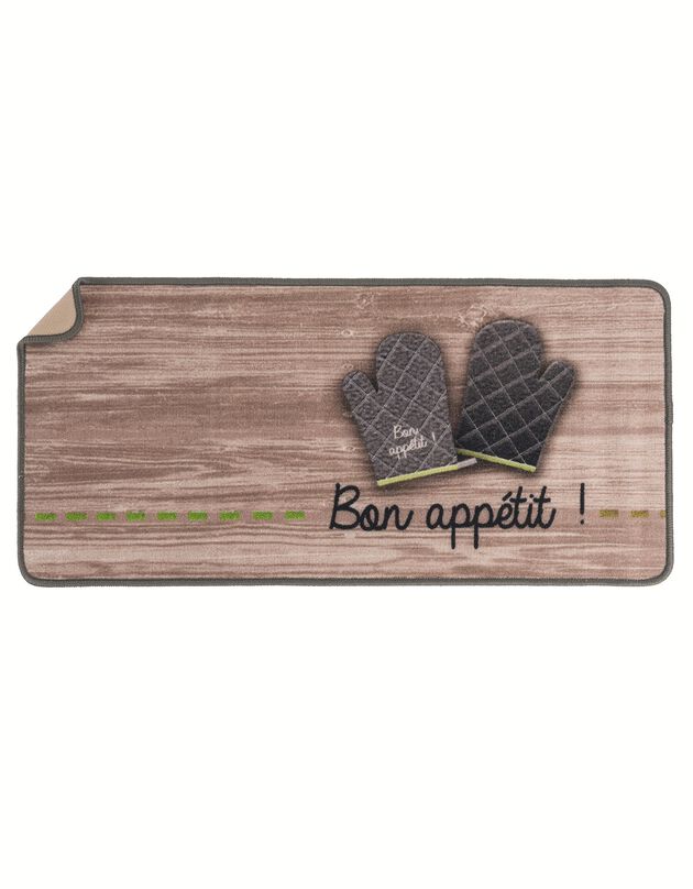 Tapis cuisine déco "Bon appétit !" (unique)