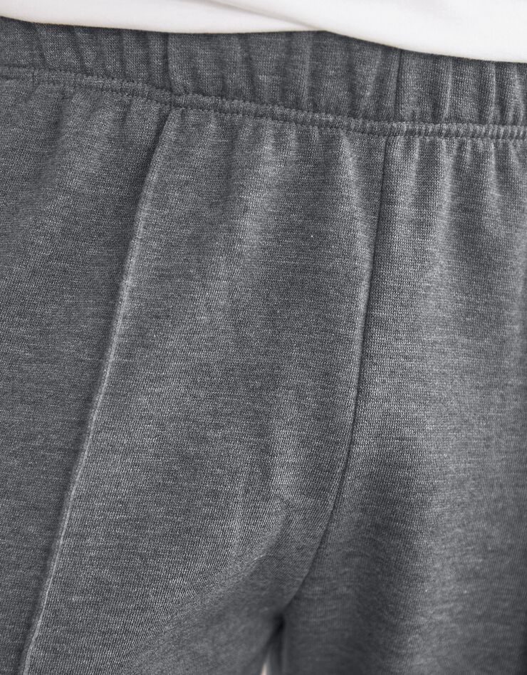 Pantalon loisirs molleton, bas resserrés (anthracite chiné)