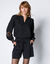Blouse dentelle manches longues blousantes (noir)