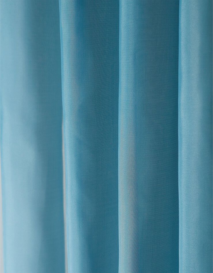 Panneau voile uni finition œillets (bleu canard)