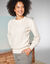 Pull col rond, maille fantaisie toucher doux (écru)