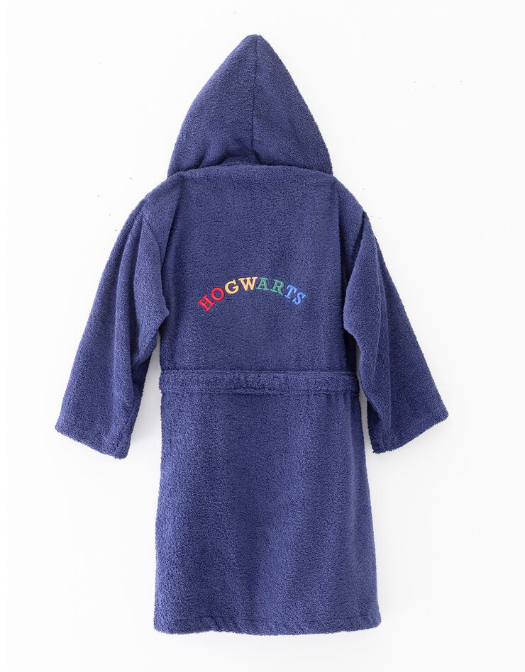 Peignoir de bain enfant Harry Potter® col capuche (bleu)