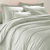 Linge de lit uni coton (gris perle)