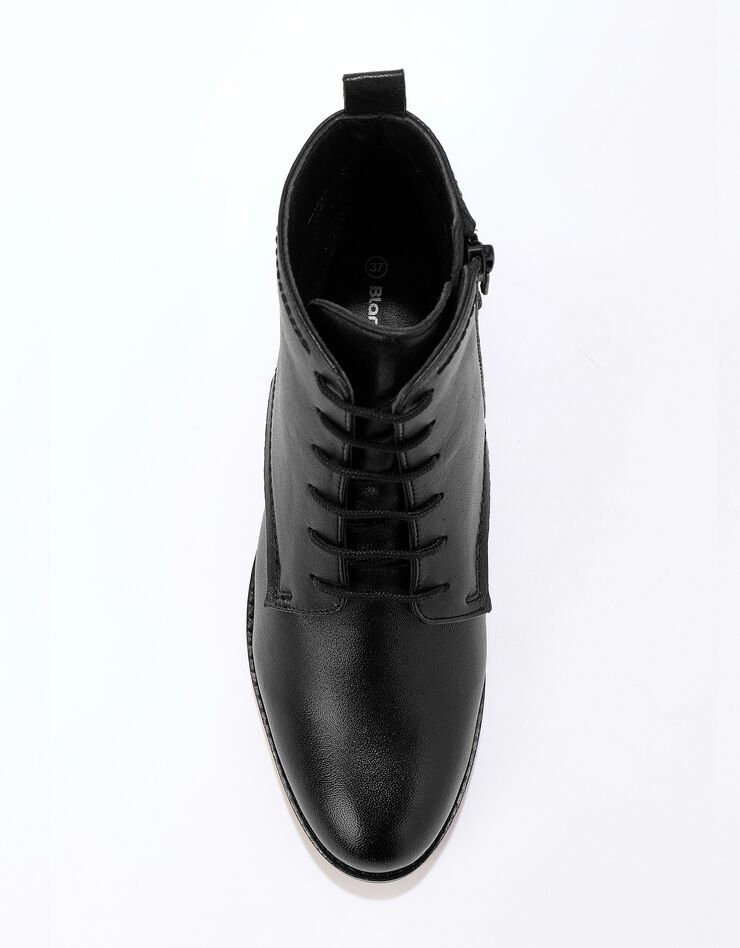 Bottines en cuir confort à lacets (noir) Bottines en cuir confort à lacets (noir)