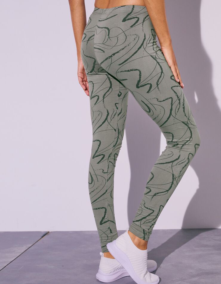 Legging imprimé, style crayonné (kaki) Legging imprimé, style crayonné (kaki)