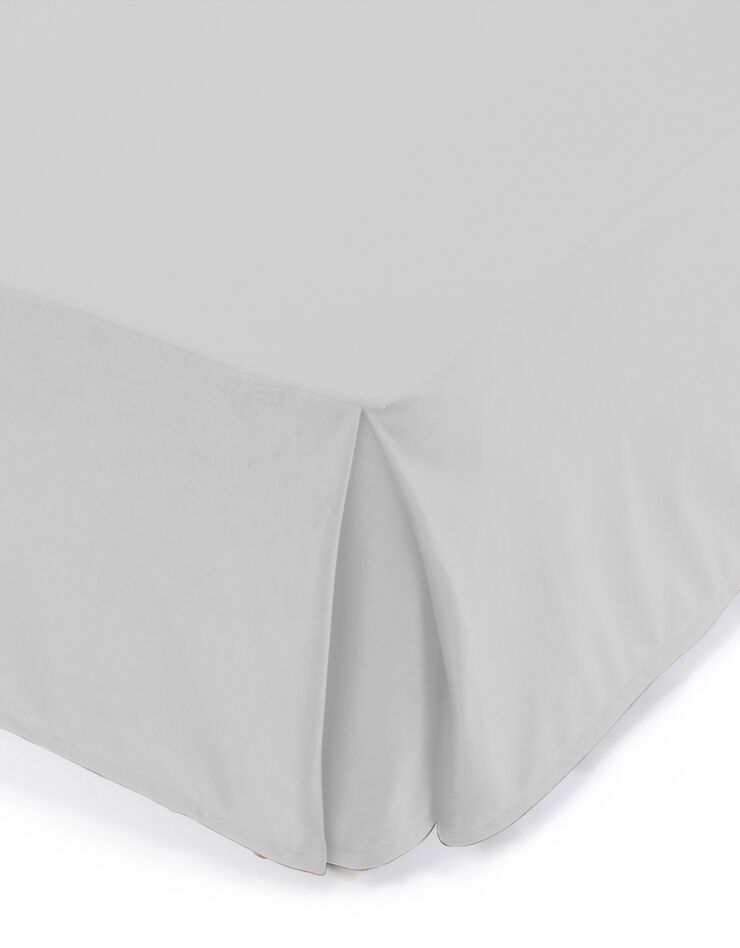 Cache-sommier intégral toucher velours (gris clair)