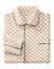 Pyjaveste imprimé popeline polycoton (beige)
