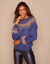 Pull jacquard cuivré (bleu nuit / cuivre)