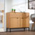 Commode DOSTRIE 2 portes - 2 tiroirs (naturel)