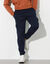 Pantalon molleton cargo bas resserrés (marine)
