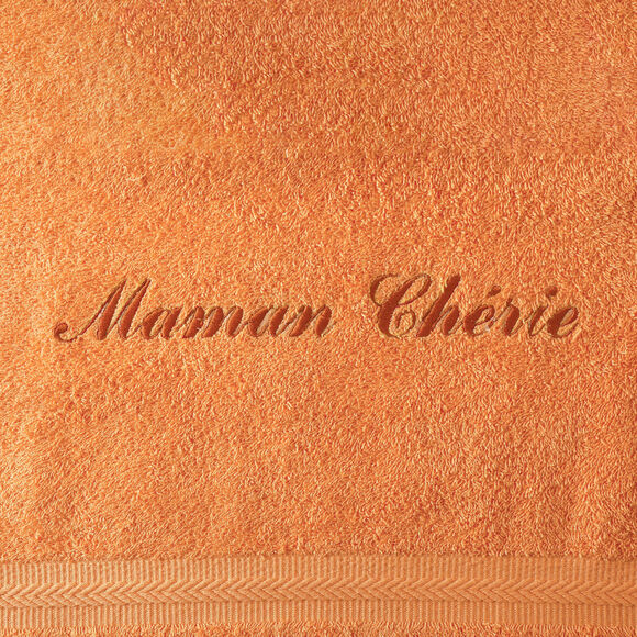 Collection serviettes de bain personnalisables confort moelleux (abricot)