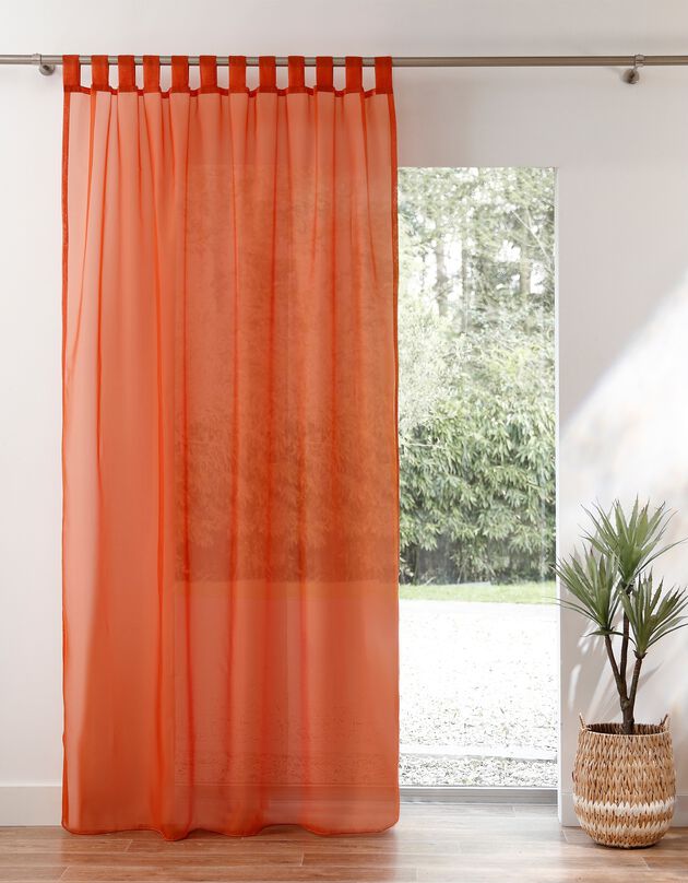 Panneau voile uni finition pattes (terracotta)